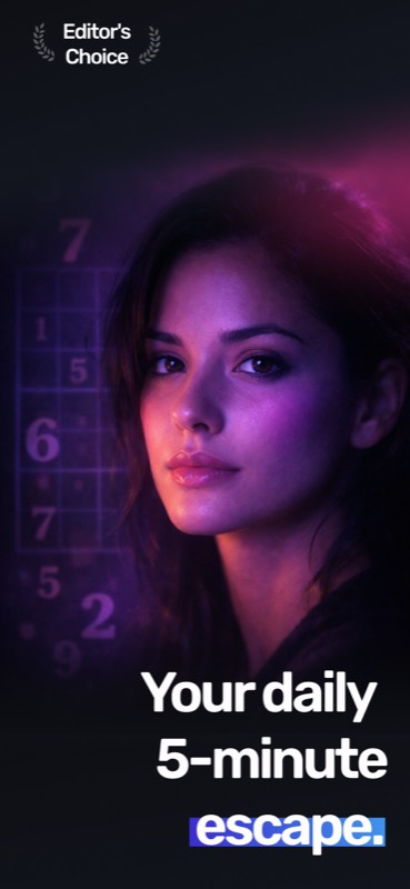 Sudoku app - Editor's Choice, your daily 5-minute escape